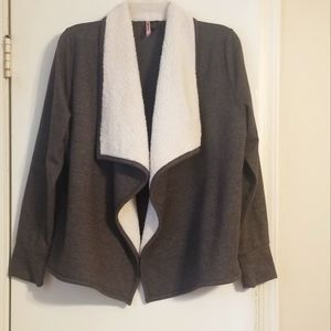 Sweatshirt/fleece bomber jacket